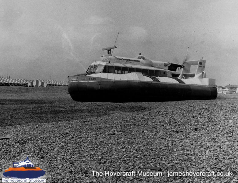 SRN6 with BHC colours -   (submitted by The Hovercraft Museum Trust).